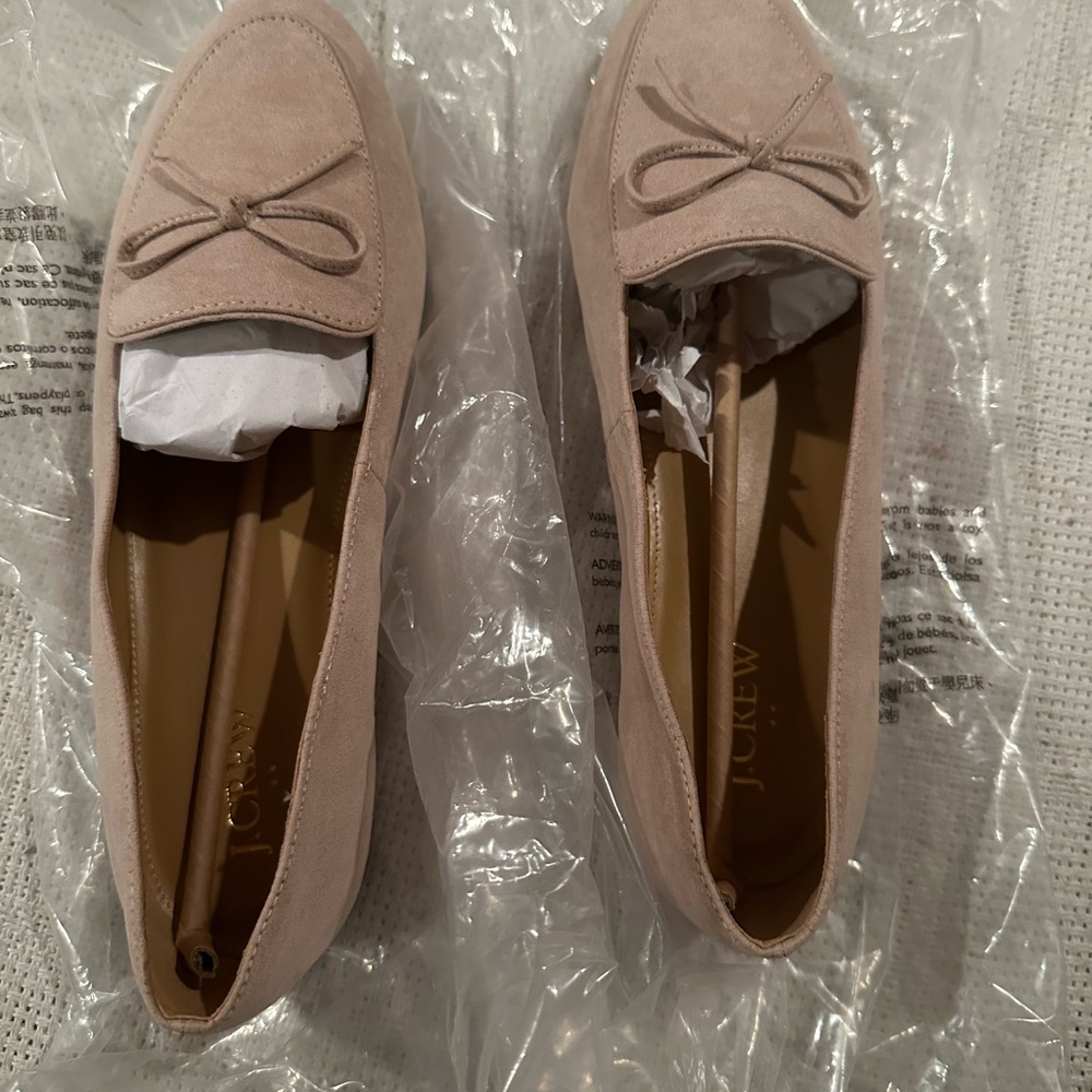 J. Crew Pink Ballet Flats with Decorative Bows